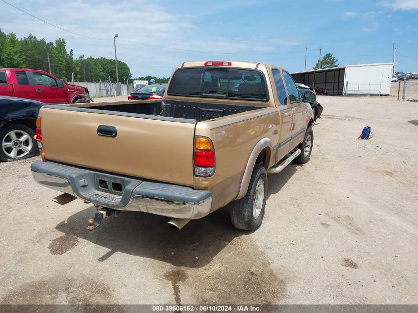 2000 Toyota Tundra Sr5 V8 VIN: 5TBBT441XYS033275 Lot: 39606162