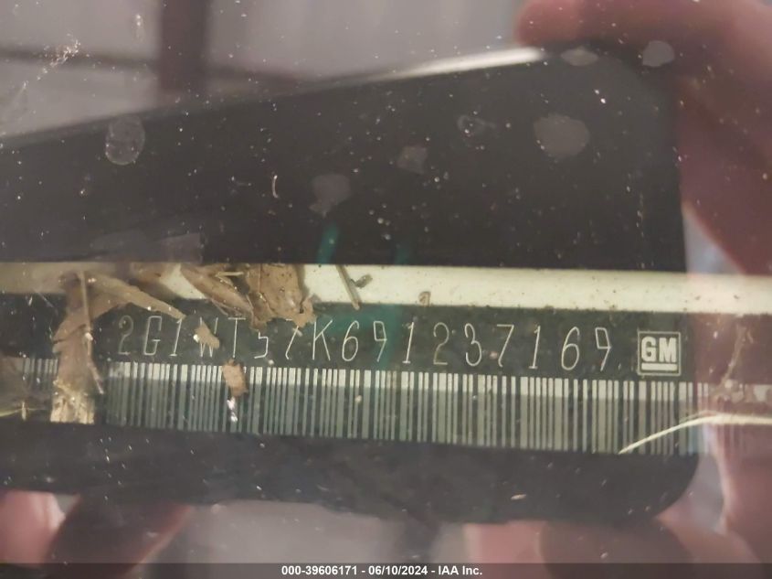 2009 Chevrolet Impala Lt VIN: 2G1WT57K691237169 Lot: 39606171