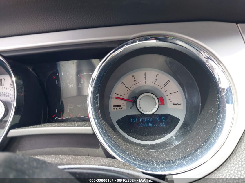 2012 Ford Mustang V6 Premium VIN: 1ZVBP8AM1C5269620 Lot: 39606187