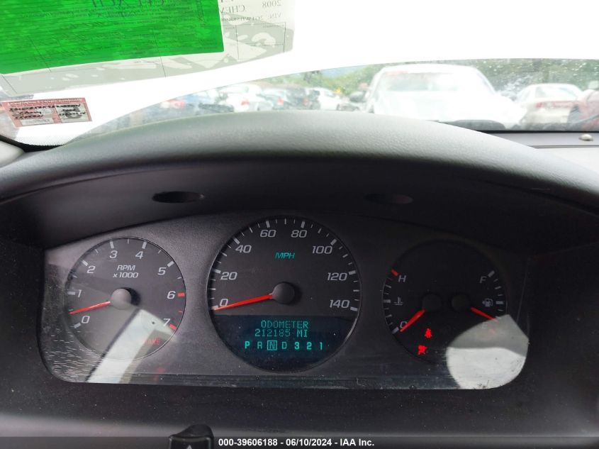 2008 Chevrolet Impala Ls VIN: 2G1WB58K989267154 Lot: 39606188