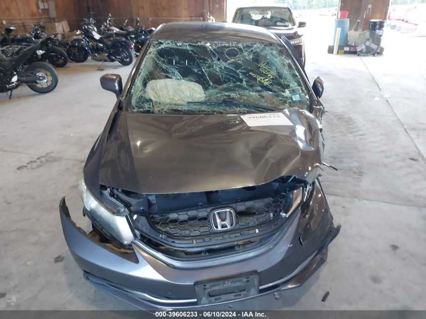 2014 Honda Civic Lx VIN: 2HGFB2F58EH551008 Lot: 39606233