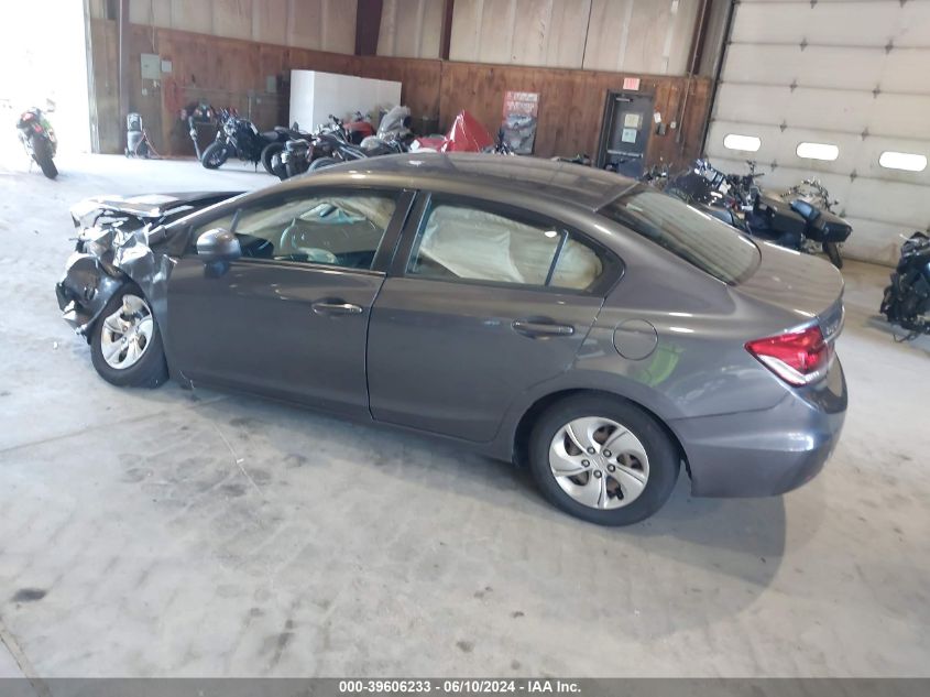 2014 Honda Civic Lx VIN: 2HGFB2F58EH551008 Lot: 39606233