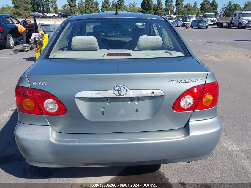 2003 Toyota Corolla Le VIN: 1NXBR32E03Z073628 Lot: 39606266