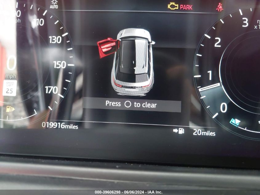 2021 Land Rover Range Rover Velar P250 R-Dynamic S VIN: SALYT2EX8MA319828 Lot: 39606298