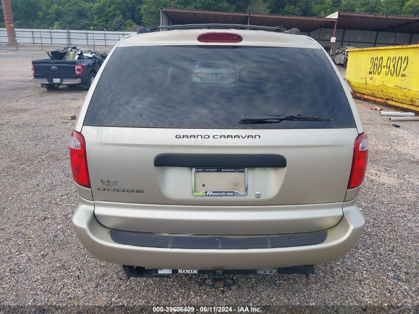 2006 Dodge Grand Caravan Se VIN: 1D4GP24RX6B540454 Lot: 39606409