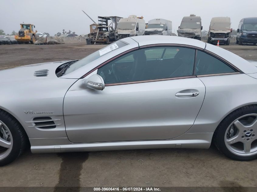 2003 Mercedes-Benz Sl 55 Amg VIN: WDBSK74F43F029558 Lot: 39606416