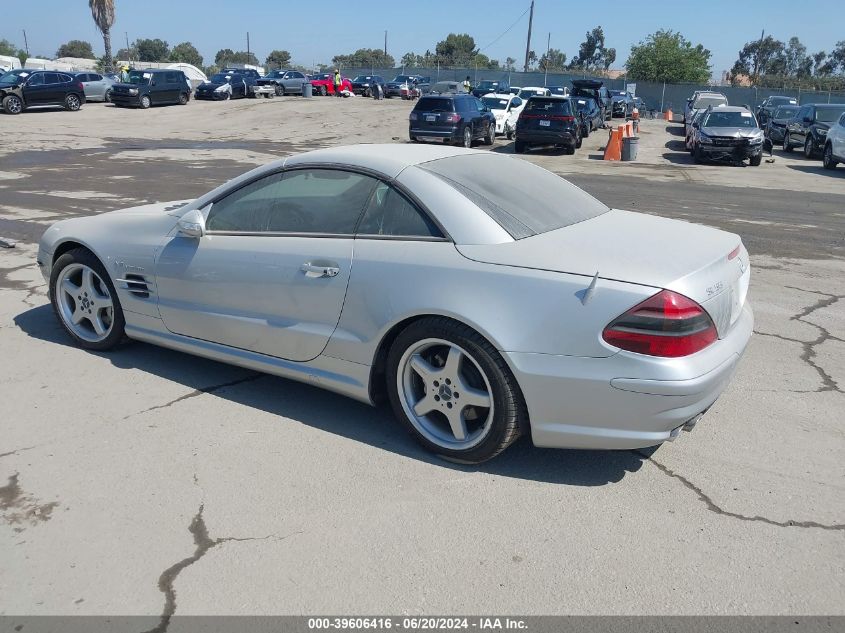 2003 Mercedes-Benz Sl 55 Amg VIN: WDBSK74F43F029558 Lot: 39606416