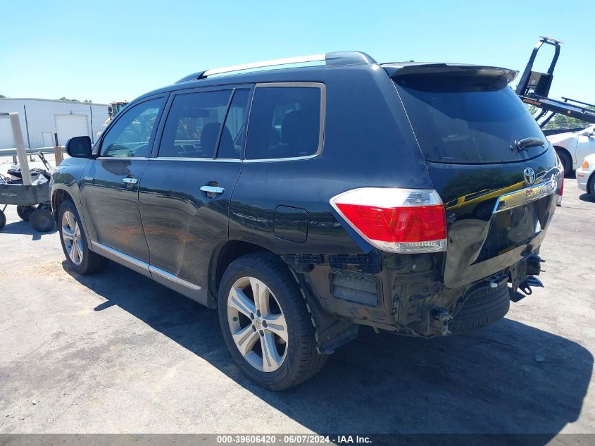 2013 Toyota Highlander Limited V6 VIN: 5TDDK3EH7DS242721 Lot: 39606420