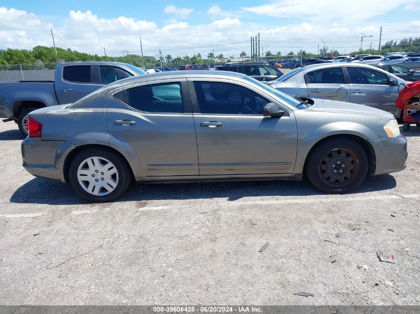 2012 Dodge Avenger Se VIN: 1C3CDZABXCN324090 Lot: 39606425