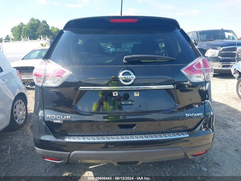 2016 Nissan Rogue Sv VIN: 5N1AT2MV9GC856978 Lot: 39606443