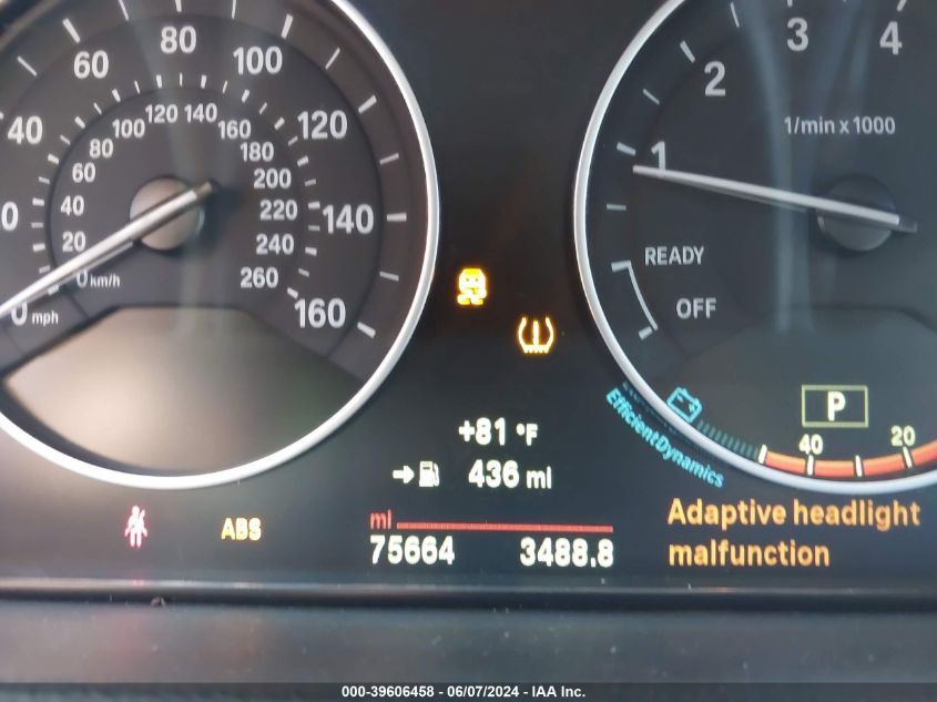 2015 BMW 328I xDrive VIN: WBA3B5G52FNS17239 Lot: 39606458