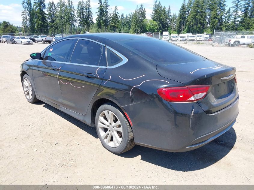 2016 Chrysler 200 Limited VIN: 1C3CCCAB8GN101312 Lot: 39606473