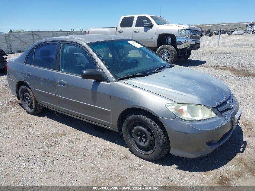 2004 Honda Civic Lx VIN: 2HGES16554H570426 Lot: 39606486