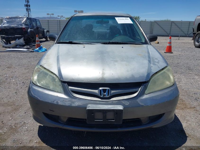 2004 Honda Civic Lx VIN: 2HGES16554H570426 Lot: 39606486