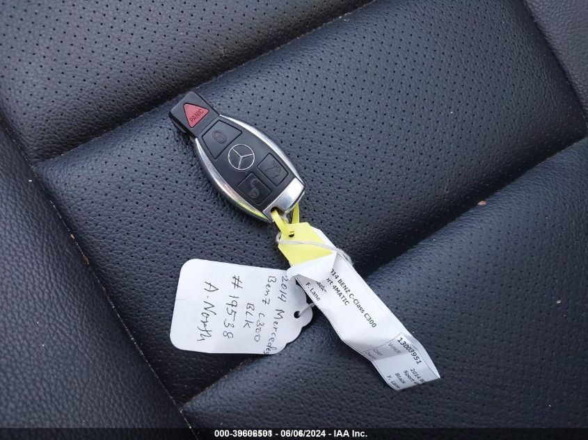 2014 Mercedes-Benz C 300 Luxury 4Matic/Sport 4Matic VIN: WDDGF8AB9EG219538 Lot: 39606501