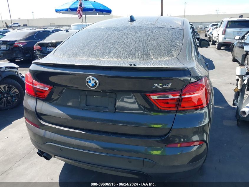 2016 BMW X4 xDrive28I VIN: 5UXXW3C50G0R20497 Lot: 39606515