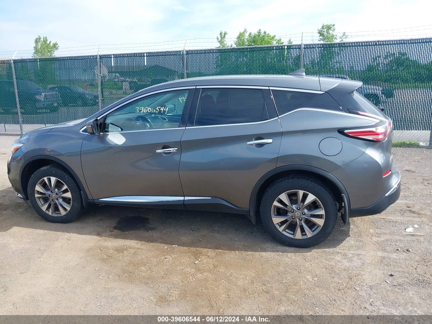 2016 Nissan Murano S VIN: 5N1AZ2MH7GN167986 Lot: 39606544