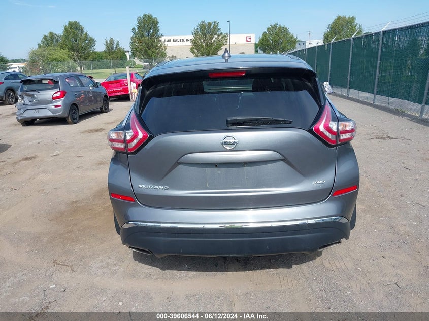 2016 Nissan Murano S VIN: 5N1AZ2MH7GN167986 Lot: 39606544