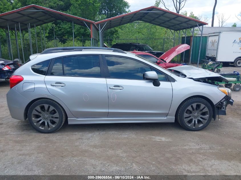 2012 Subaru Impreza 2.0I Sport Premium VIN: JF1GPAL60CH247224 Lot: 39606554