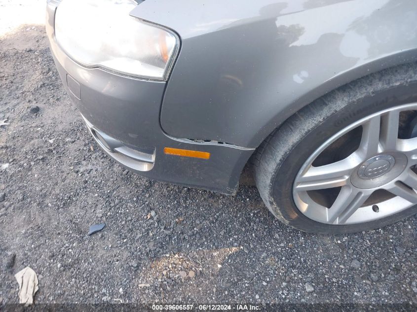 2008 Audi A4 2.0T VIN: WAUDF48H78K016159 Lot: 39606557