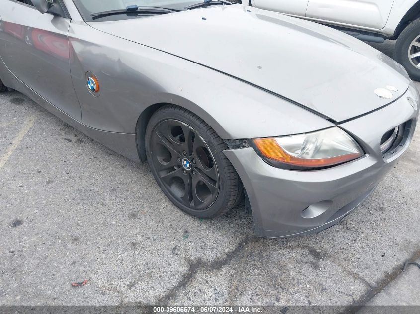 2003 BMW Z4 3.0I VIN: 4USBT53483LU02728 Lot: 39606574