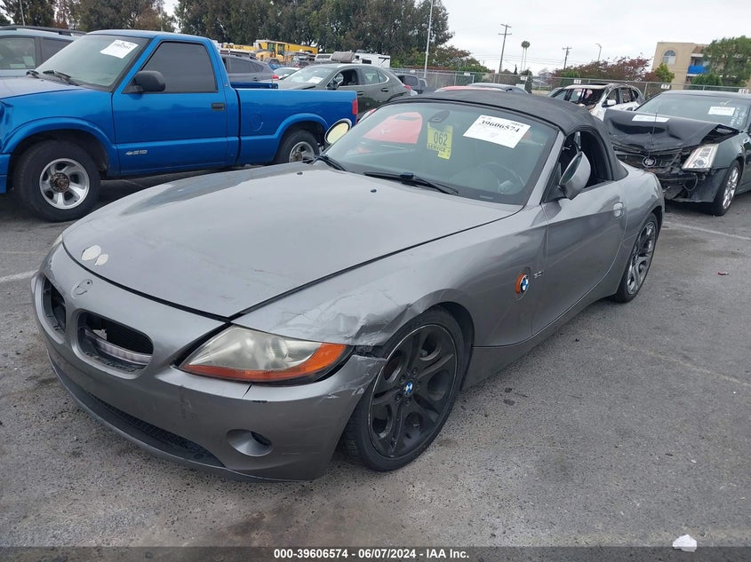 2003 BMW Z4 3.0I VIN: 4USBT53483LU02728 Lot: 39606574