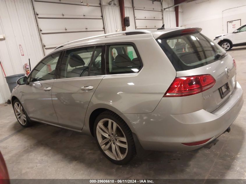 2015 Volkswagen Golf Sportwagen Tdi Sel 4-Door VIN: 3VWCA7AU9FM500939 Lot: 39606610