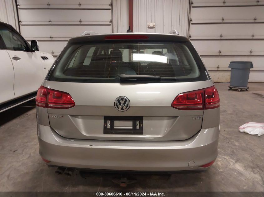 2015 Volkswagen Golf Sportwagen Tdi Sel 4-Door VIN: 3VWCA7AU9FM500939 Lot: 39606610