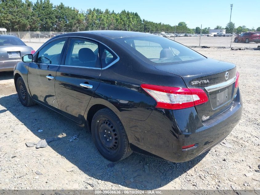 2014 Nissan Sentra Fe+ S/Fe+ Sv/S/Sl/Sr/Sv VIN: 3N1AB7AP8EL664417 Lot: 39606636