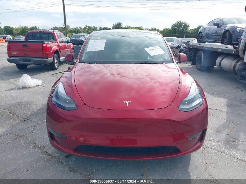 2024 Tesla Model Y Long Range Dual Motor All-Wheel Drive VIN: 7SAYGDEE0RA239864 Lot: 39606637