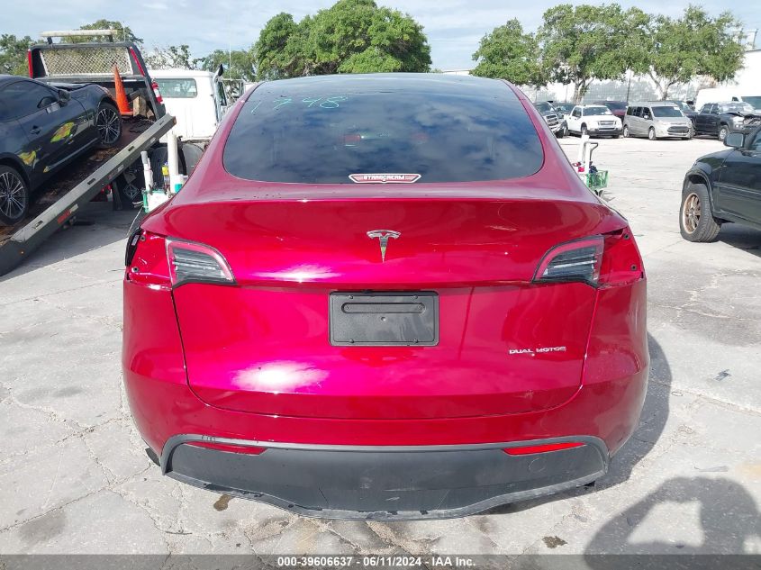 2024 TESLA MODEL Y LONG RANGE DUAL MOTOR ALL-WHEEL DRIVE - 7SAYGDEE0RA239864