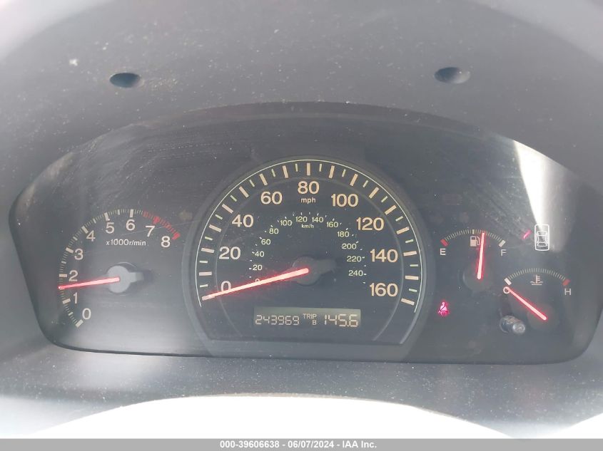 2004 Honda Accord 2.4 Lx VIN: 1HGCM55324A163011 Lot: 39606638