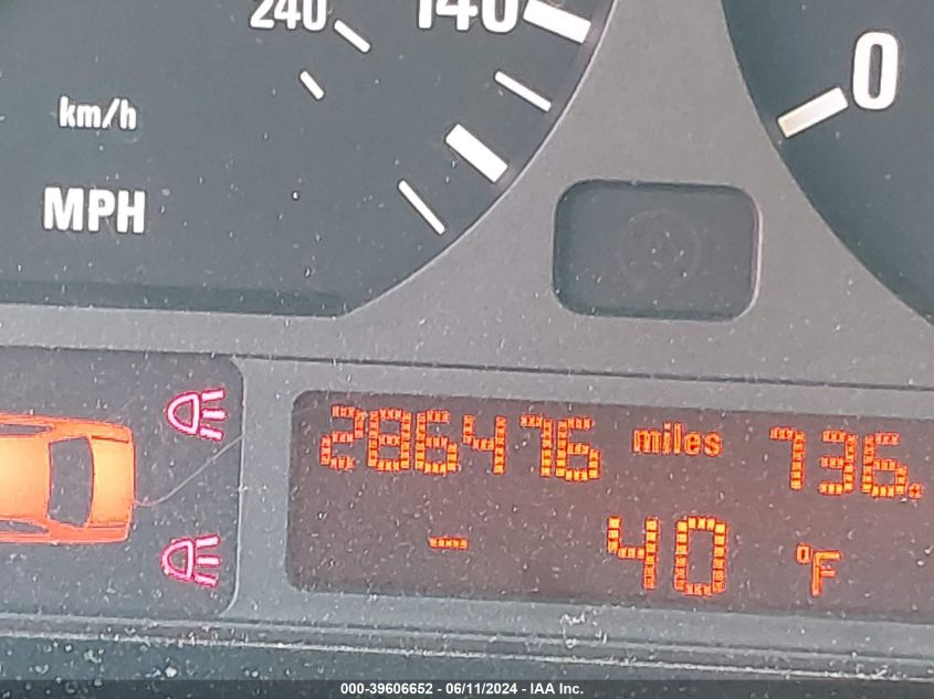 2001 BMW 325I VIN: WBAAW33491ET41868 Lot: 39606652