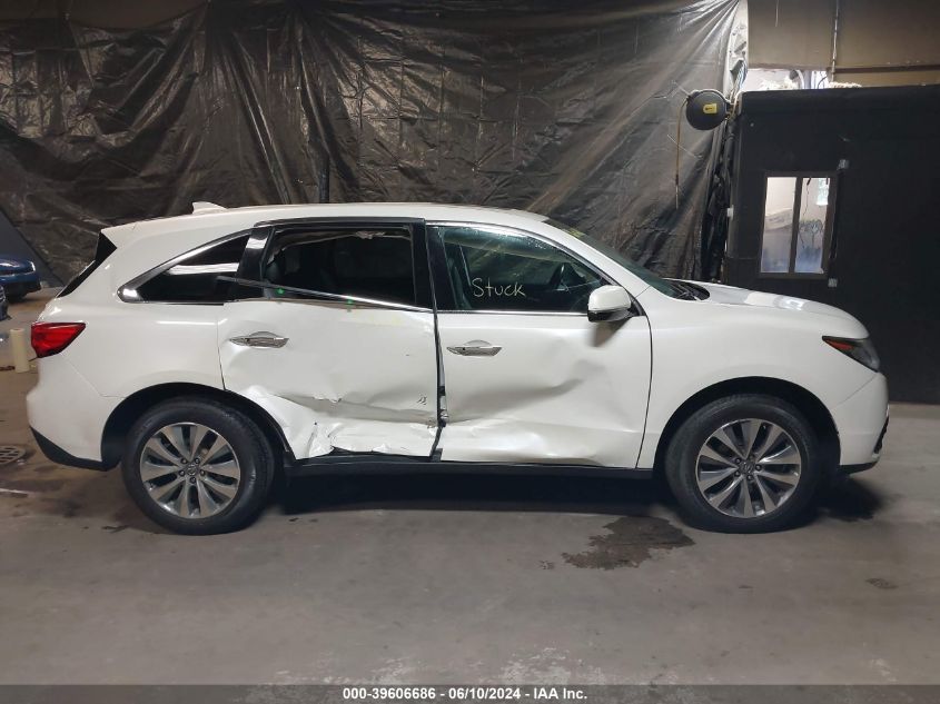 2014 Acura Mdx Technology Package VIN: 5FRYD4H43EB011619 Lot: 39606686
