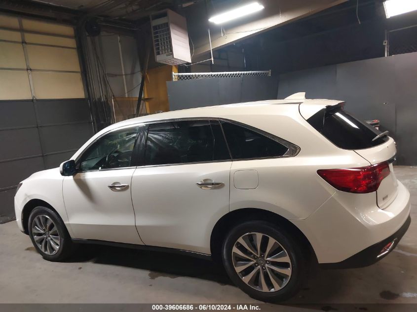 2014 Acura Mdx Technology Package VIN: 5FRYD4H43EB011619 Lot: 39606686