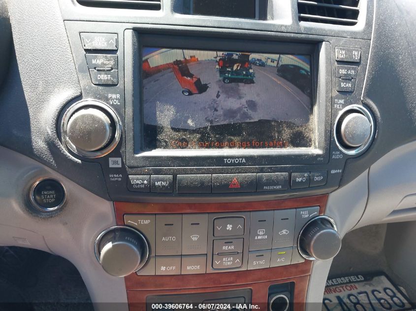 2009 Toyota Highlander Limited VIN: JTEES42A692116877 Lot: 39606764