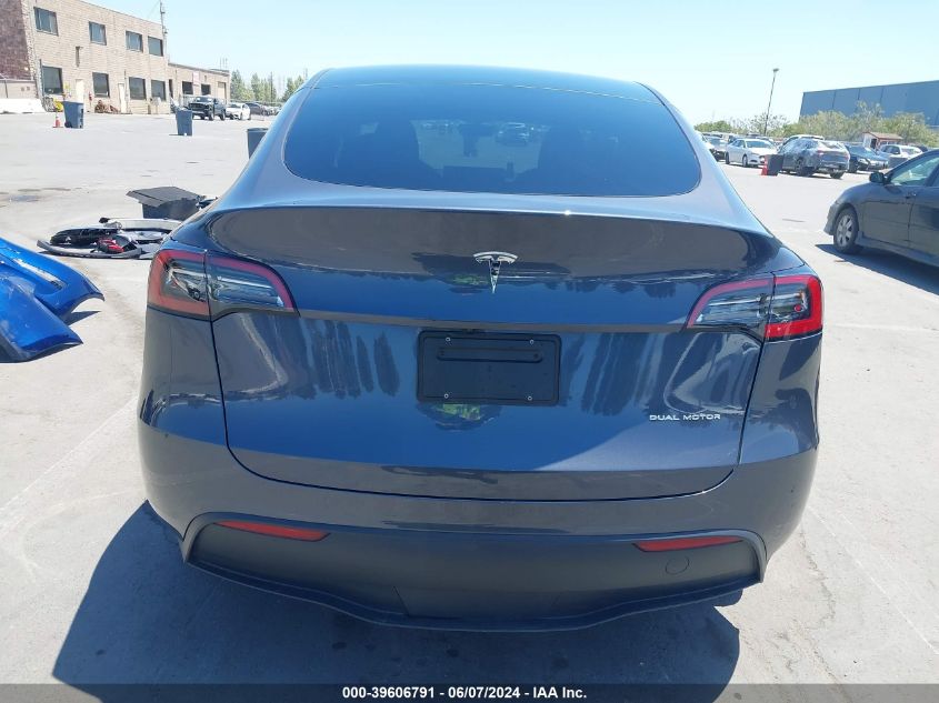 2023 Tesla Model Y Awd/Long Range Dual Motor All-Wheel Drive VIN: 7SAYGDEE6PF839420 Lot: 39606791