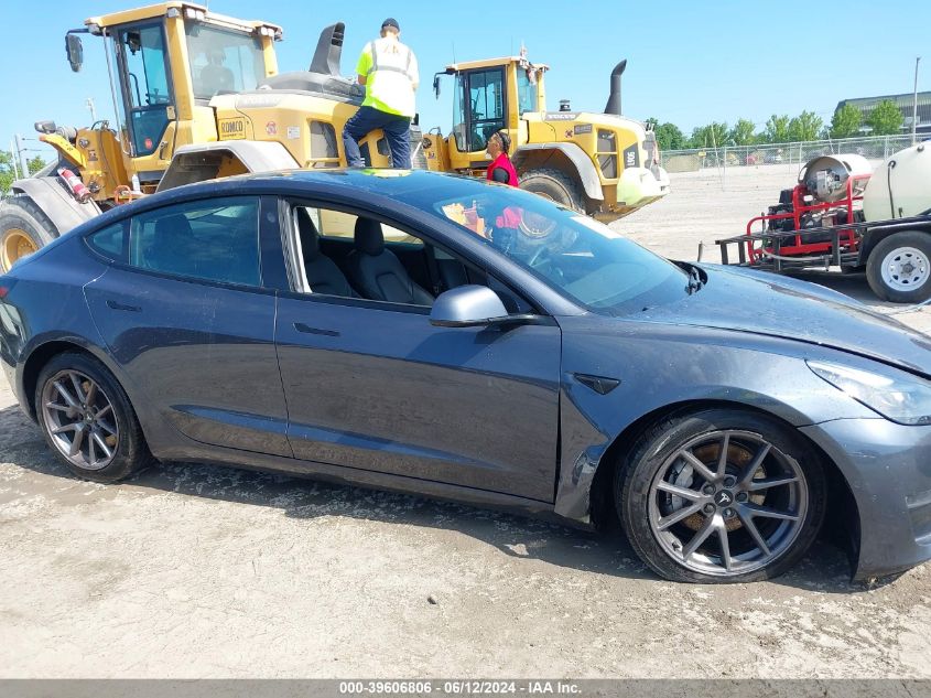 2021 Tesla Model 3 Long Range Dual Motor All-Wheel Drive VIN: 5YJ3E1EB4MF050387 Lot: 39606806