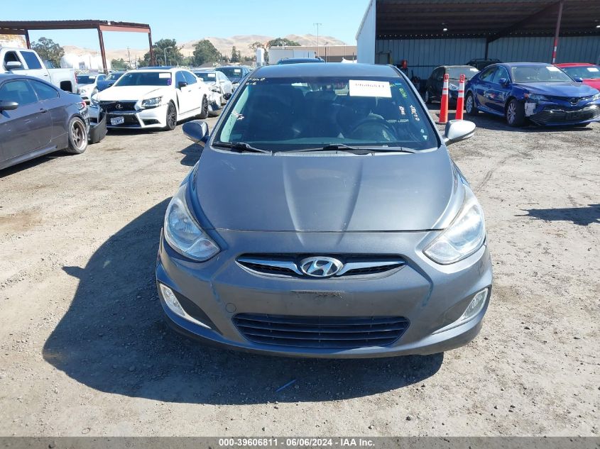 2013 Hyundai Accent Se VIN: KMHCU5AE0DU073680 Lot: 39606811