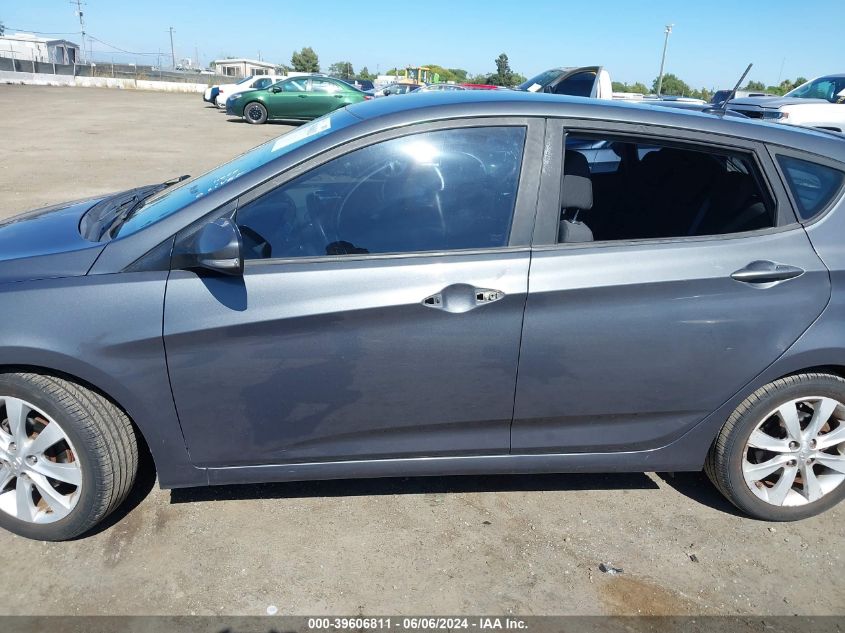 2013 Hyundai Accent Se VIN: KMHCU5AE0DU073680 Lot: 39606811