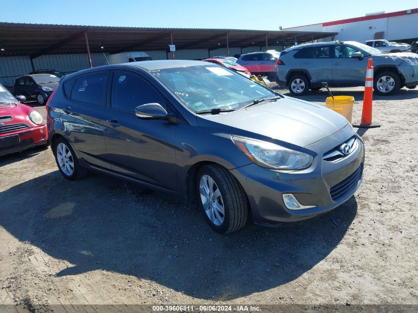 2013 Hyundai Accent Se VIN: KMHCU5AE0DU073680 Lot: 39606811