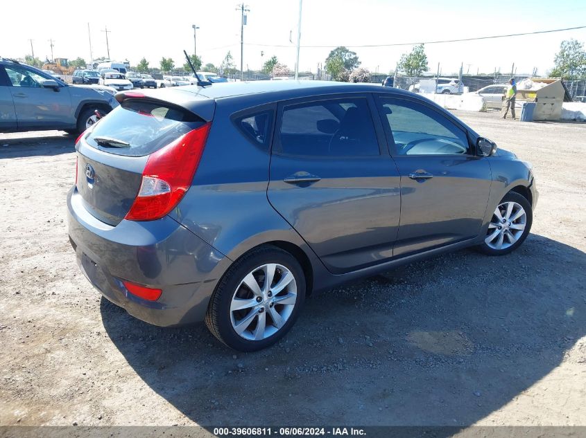 2013 Hyundai Accent Se VIN: KMHCU5AE0DU073680 Lot: 39606811