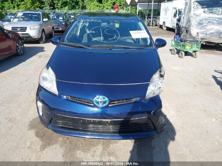 2013 Toyota Prius Three VIN: JTDKN3DU7D0355391 Lot: 39606822