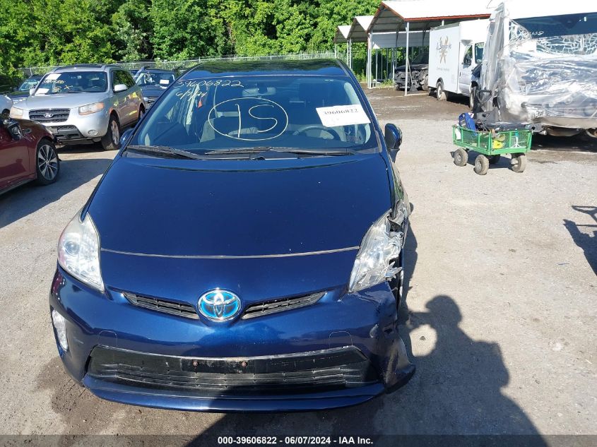 2013 Toyota Prius Three VIN: JTDKN3DU7D0355391 Lot: 39606822