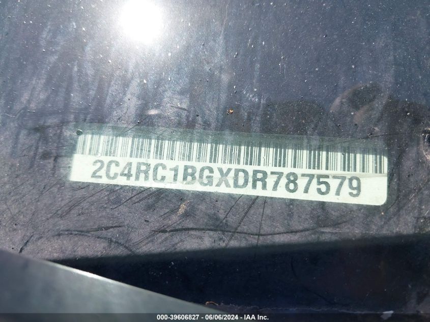 2013 Chrysler Town & Country Touring VIN: 2C4RC1BGXDR787579 Lot: 39606827