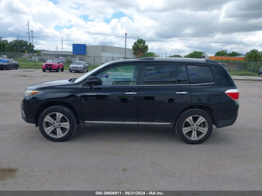 2012 Toyota Highlander Limited V6 VIN: 5TDYK3EH1CS069052 Lot: 39606911