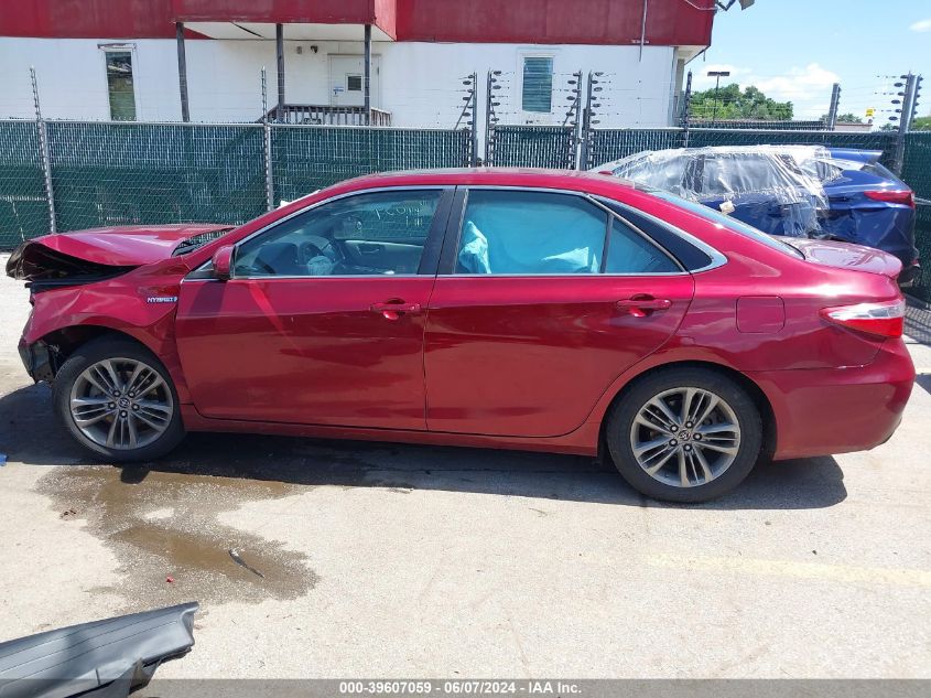 2015 Toyota Camry Hybrid Se VIN: 4T1BD1FK8FU142556 Lot: 39607059