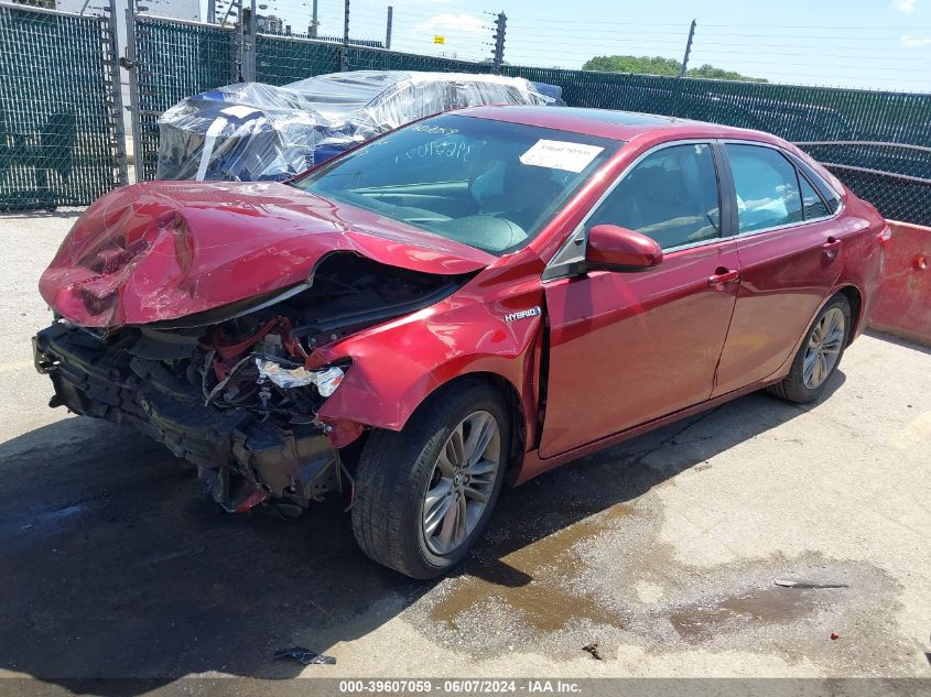 2015 Toyota Camry Hybrid Se VIN: 4T1BD1FK8FU142556 Lot: 39607059