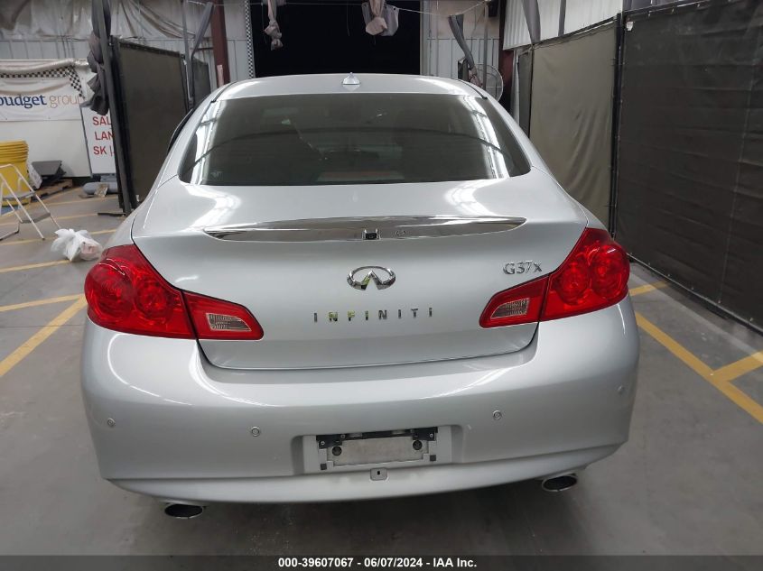 2013 Infiniti G37X VIN: JN1CV6AR4DM767155 Lot: 39607067