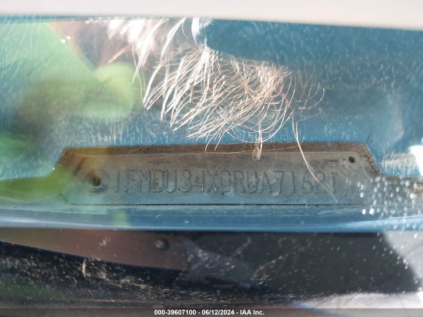 1994 Ford Explorer VIN: 1FMDU34X0RUA71621 Lot: 39607100